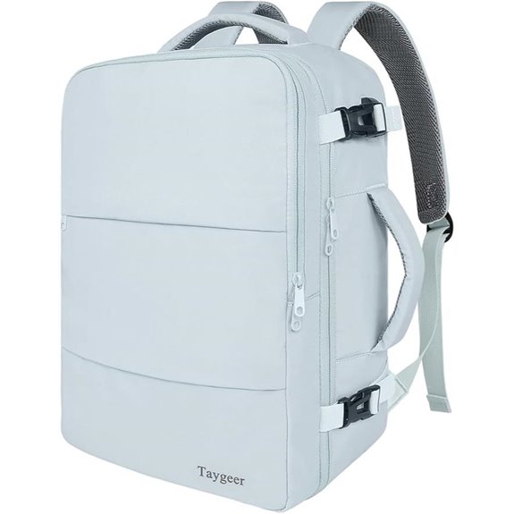 Taygeer 40L Airline-Approved Travel Backpack with Shoe