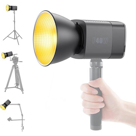 Magnetic LED Video Light 40W with Reflector & Softbox