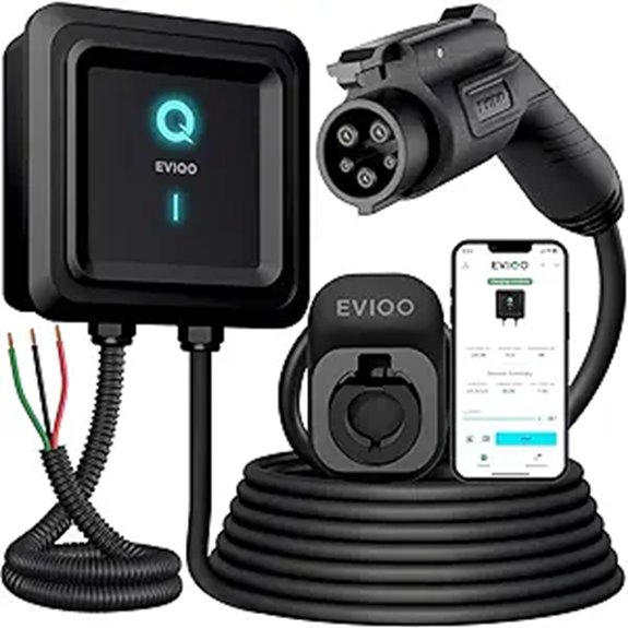 EVIQO 48A Level 2 EV Charger Wall Mount