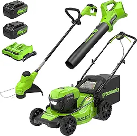 Greenworks 48V Yard Tool Set with Batteries