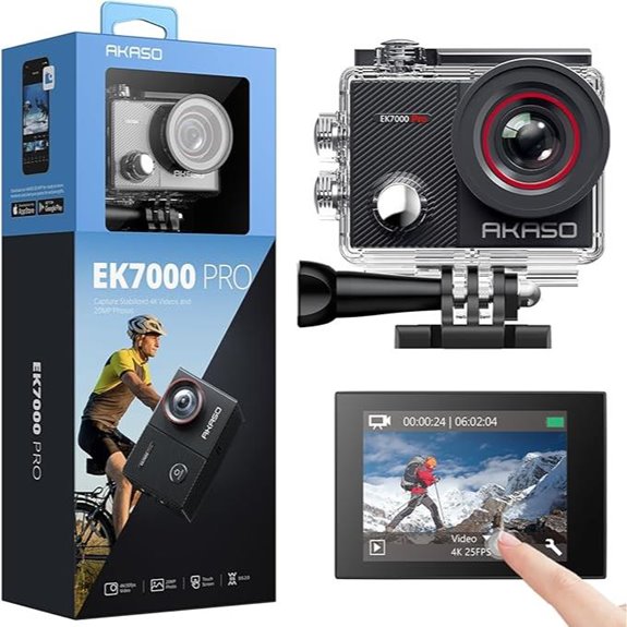 AKASO EK7000 Pro 4K Action Camera with Accessories