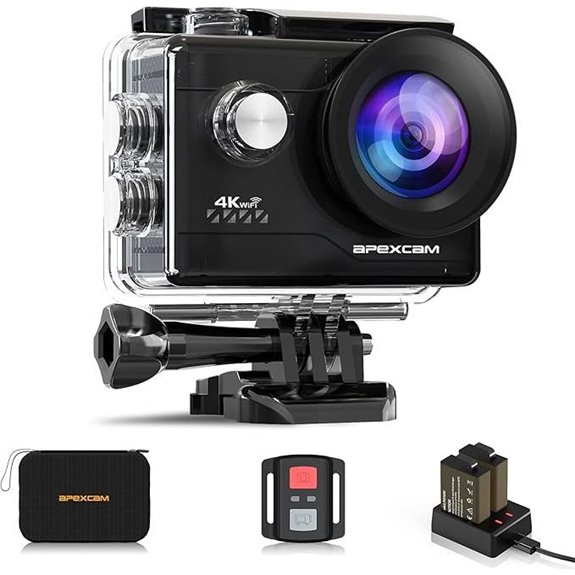 Apexcam 4K Sports Action Camera with Accessories