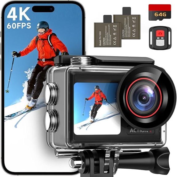 ODDV 4K Action Camera with Waterproof & WiFi