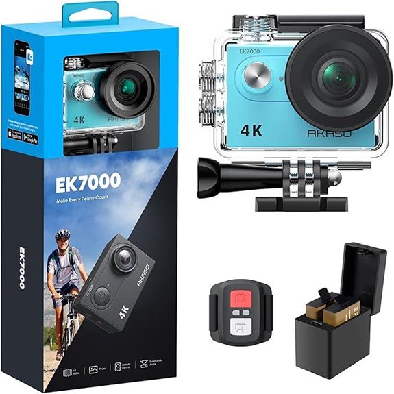 AKASO EK7000 4K Action Camera with Waterproof & Microphone