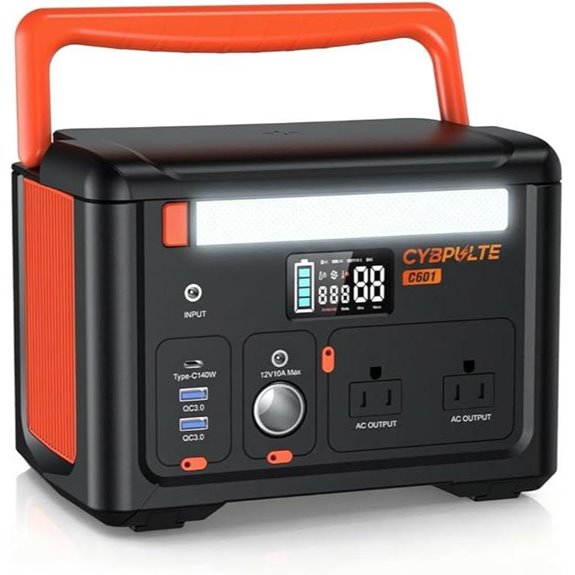 Portable 600W Power Station with 7 Ports (CYBPULTE C601)