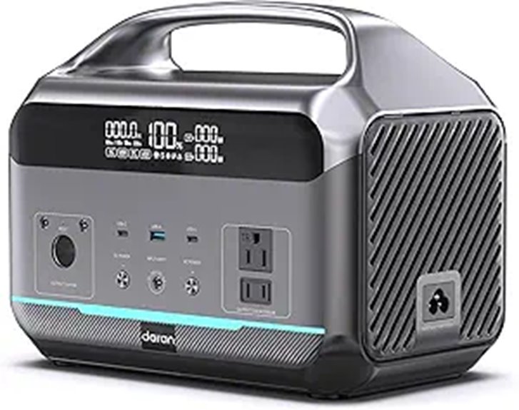 600w portable solar generator