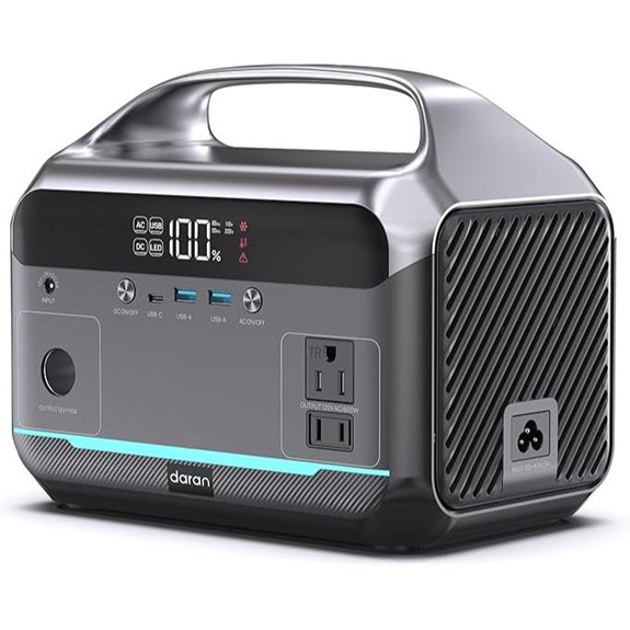 Portable 600W Power Station with Solar Charging