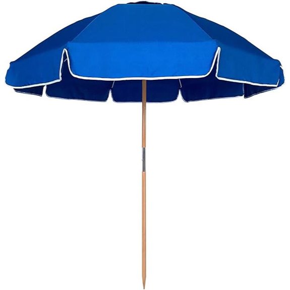 AMMSUN 7.5ft Heavy Duty Beach Umbrella with Carry
