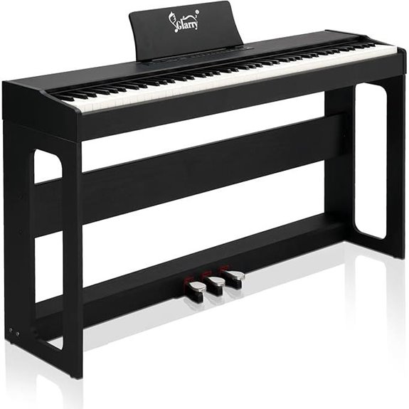 GLARRY 88-Key Digital Piano with Weighted Keys