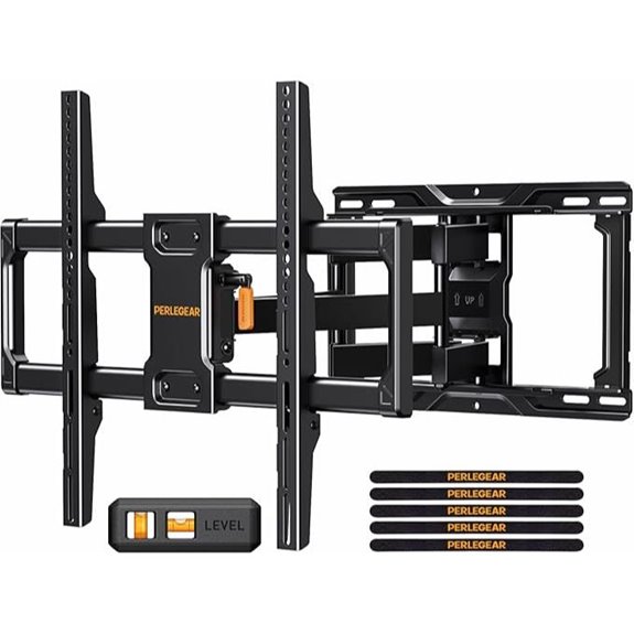 Perlegear Full Motion TV Wall Mount for 42–84 Inch TVs