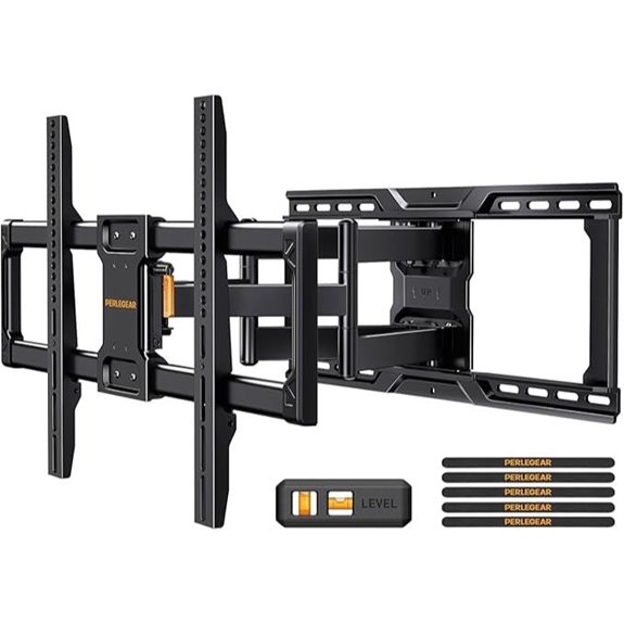 Perlegear Full Motion TV Wall Mount for 42–90 Inch TVs
