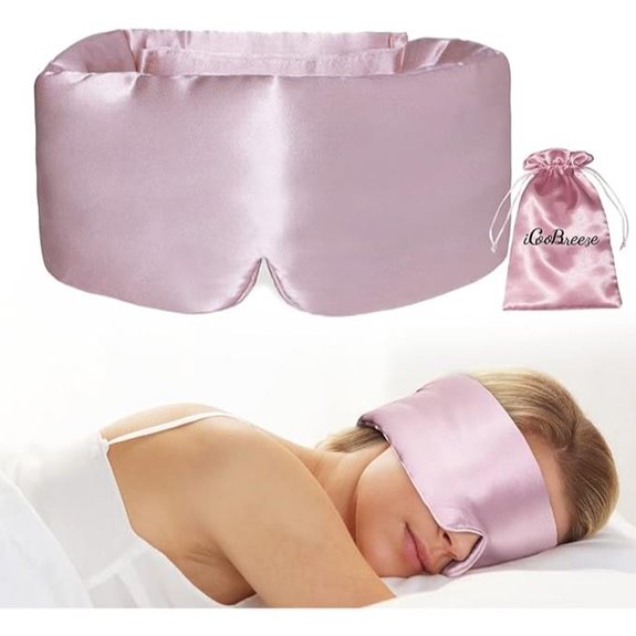 Natural Silk Sleep Mask with Adjustable Fit