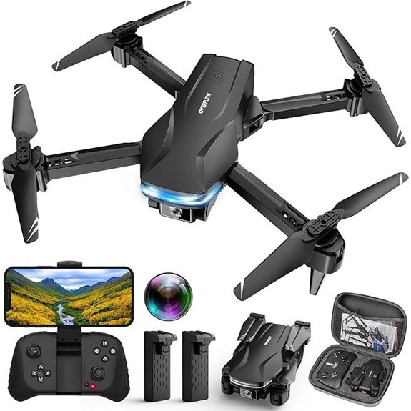 Camera Drone for Adults with 1080P HD 3 Speeds