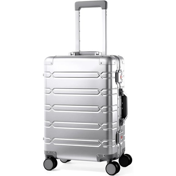 Aluminum Carry-On Luggage with Spinner Wheels (20-inch)