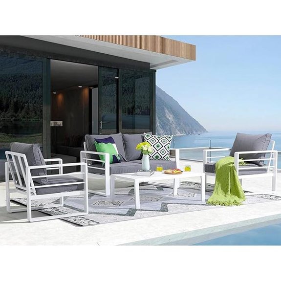 aluminum patio furniture set