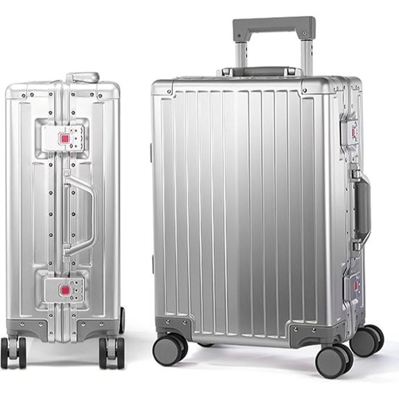 UrbanExplorer Aluminum Carry-On Luggage with TSA Lock