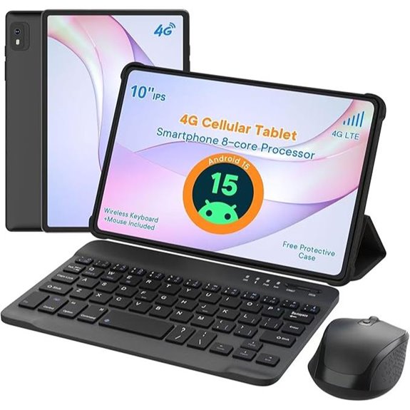 HAOVM 10 Android 15 Tablet with Accessories