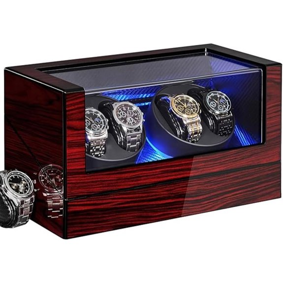ANWBROAD Automatic Watch Winder with LED Light