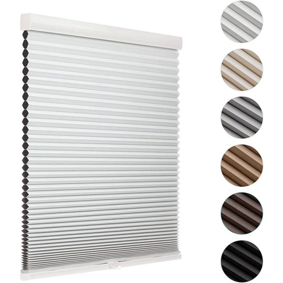 MYshade Blackout Cordless Honeycomb Window Shades