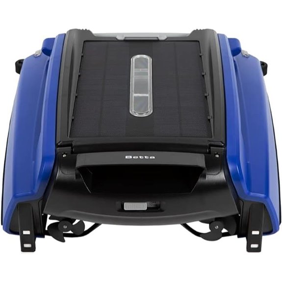 blue solar pool skimmer