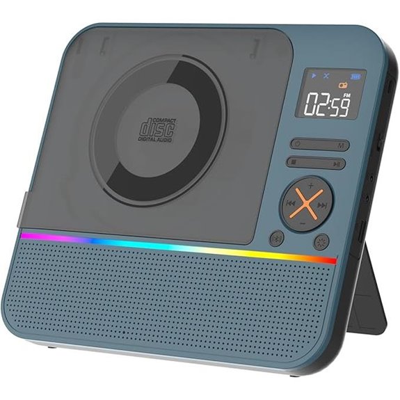 Portable CD Player with Bluetooth & RGB Light