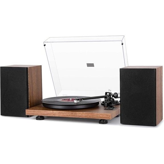 1byONE Bluetooth Turntable with Speakers and Bluetooth