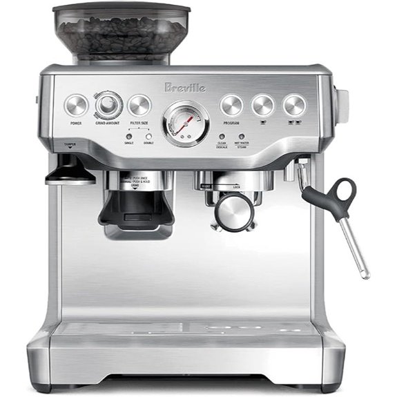 breville espresso machine stainless