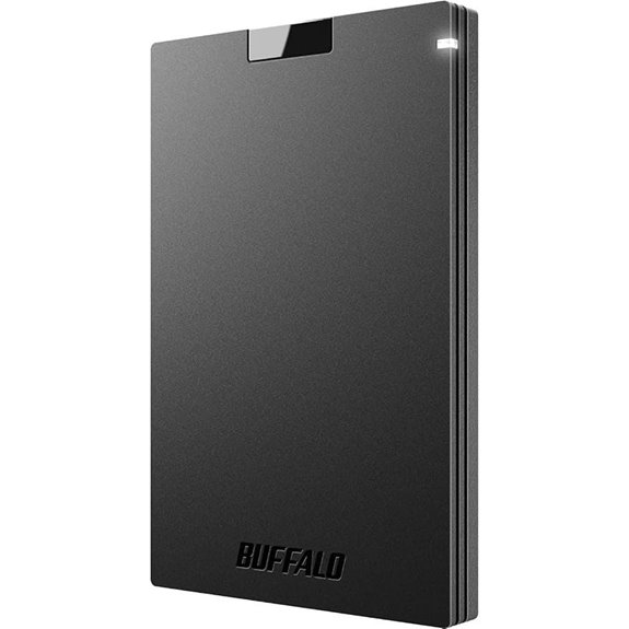 BUFFALO 2TB External SSD with USB-C & USB-A