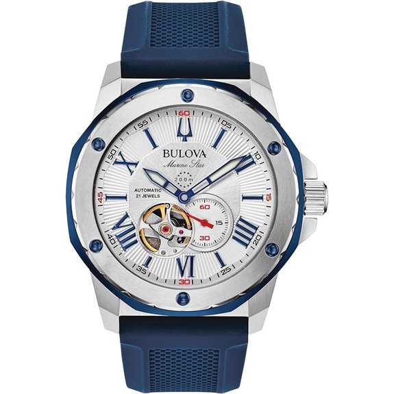 Bulova Marine Star Men's Automatic Watch with Silicone Strap