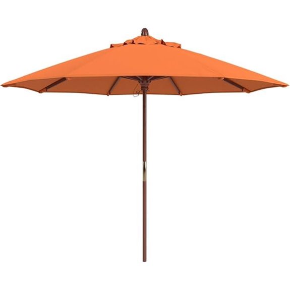 California Umbrella 9' Commercial Hardwood Patio Umbrella
