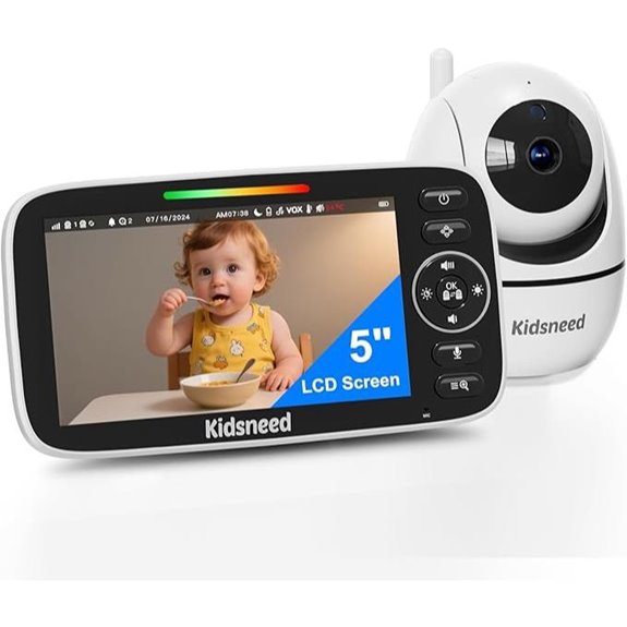 Baby Monitor with Camera Audio Night Vision 48H Battery