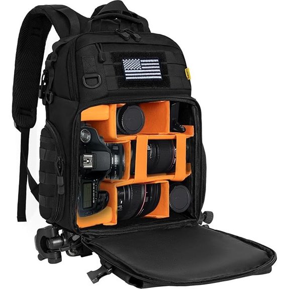 TORIBIO DSLR Camera Backpack with Laptop Compartment