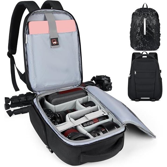 SDYSM Camera Backpack with Rain Cover for DSLR /Laptop