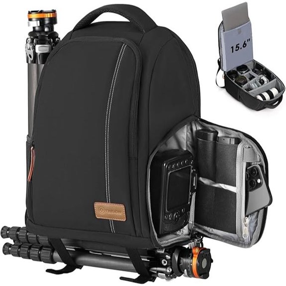 TARION Camera Backpack with Laptop & Tripod Holder