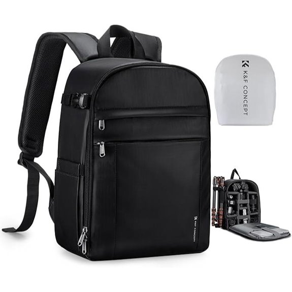 K&F Camera Backpack with Tripod Holder & Rain Cover