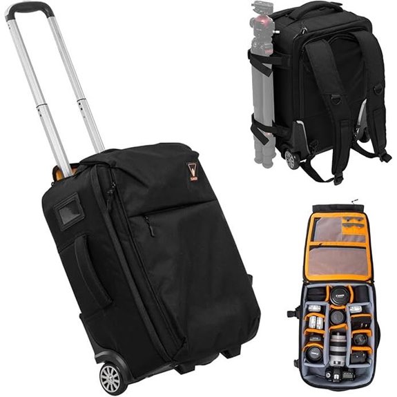 Slinger 2-in-1 Camera Backpack with Wheels