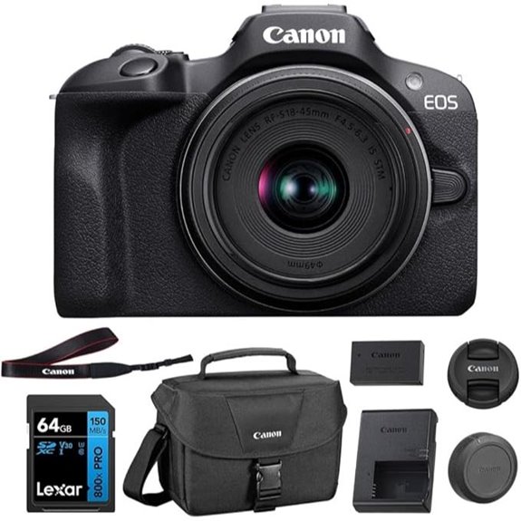 canon r100 camera bundle