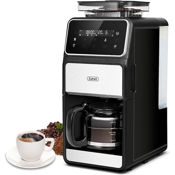 Gevi 10-Cup Coffee Maker with Burr Grinder