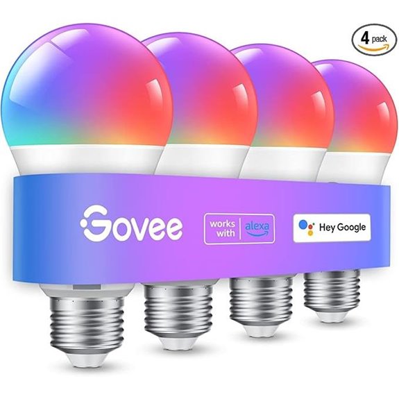 Govee Color Changing Smart Bulbs (4-Pack)