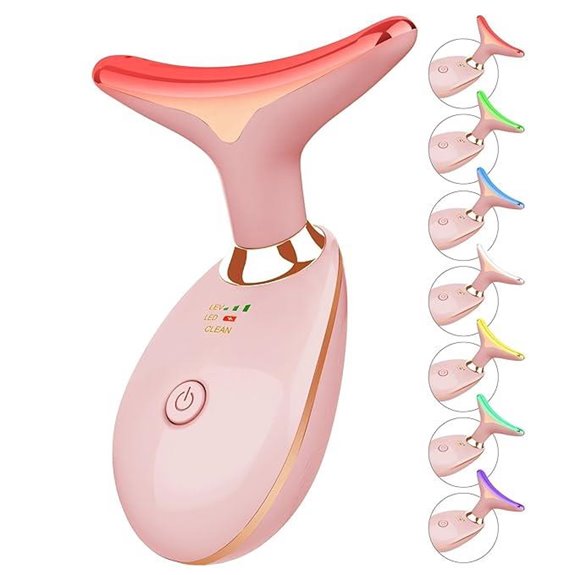 7-Color Face and Neck Light Therapy Massager