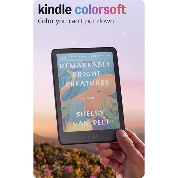 colorful kindle with warm light