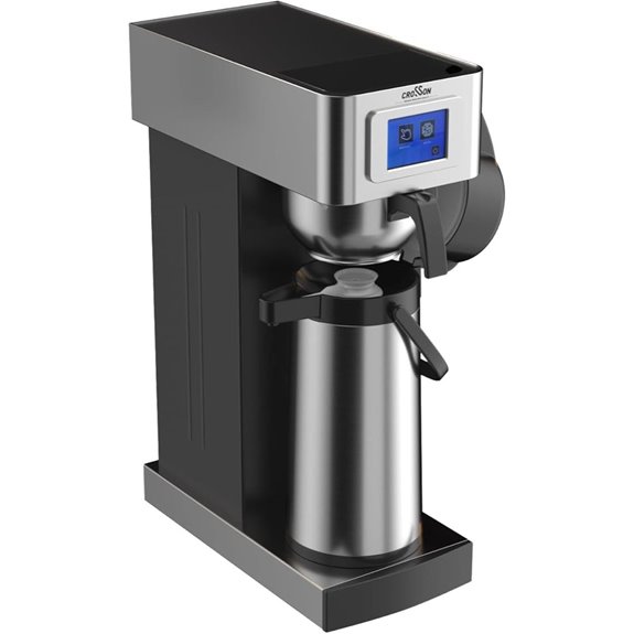 Crosson Commercial Coffee Brewer with Airpot Dispenser