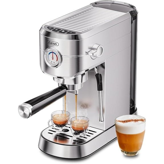 Gevi Commercial Espresso Coffee Maker with Frother