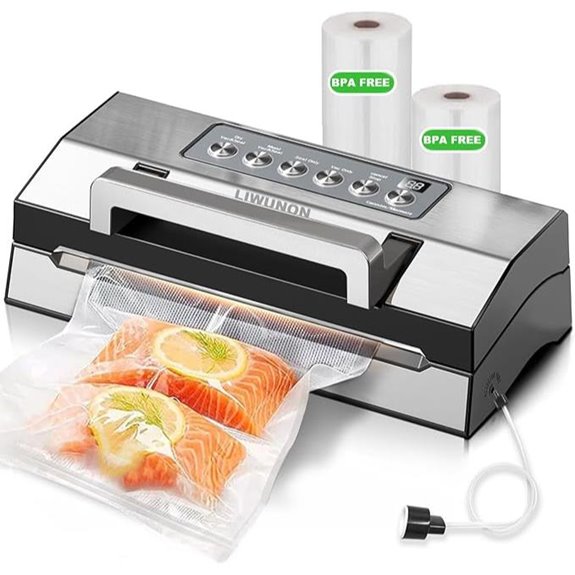 LIWUNON Commercial Food Vacuum Sealer with Accessories