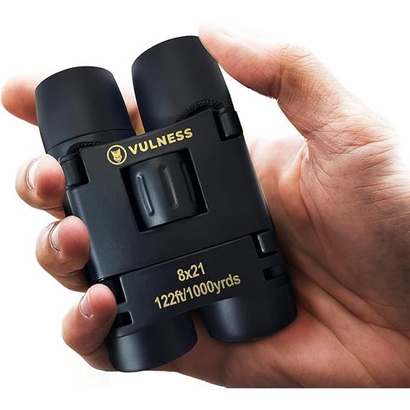 VULNESS 8X21 Compact Travel Binoculars for Adults