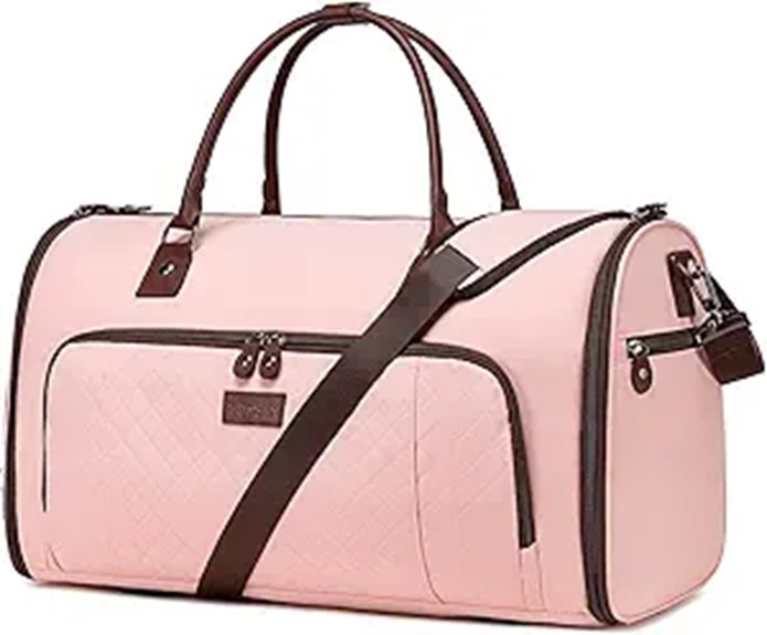 Convertible Garment Duffle Bag with Shoes Compartment