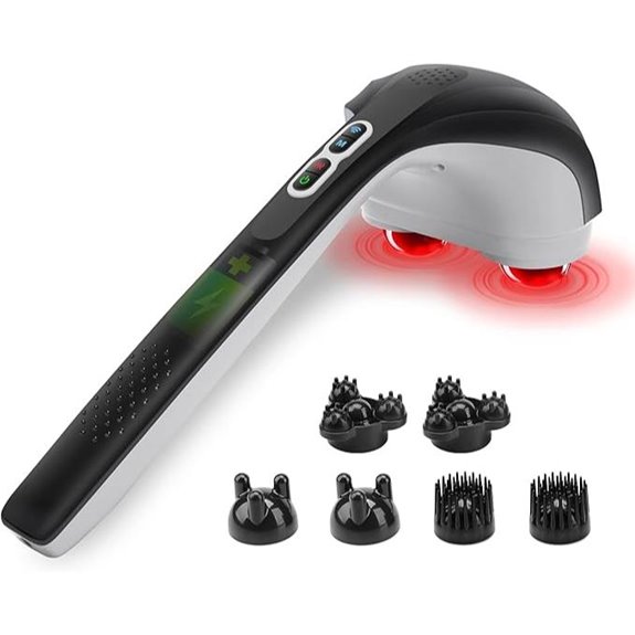 Snailax Cordless Handheld Back Massager with Heat