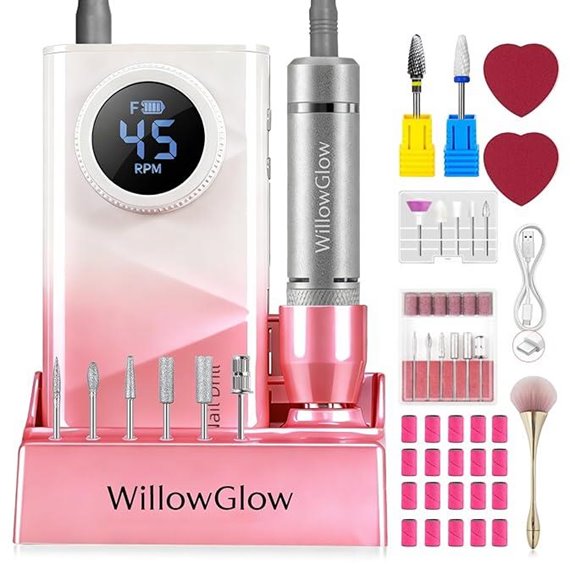 Professional Cordless Nail Drill with Charging Dock