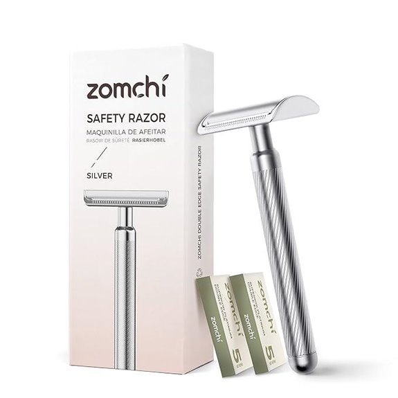 ZOMCHI Double Edge Safety Razor with Blades
