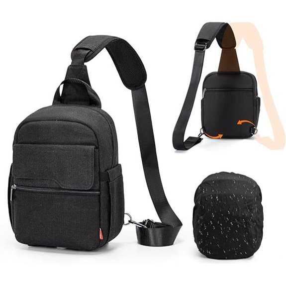 Cwatcun Camera Sling Bag for DSLR Mirrorless Accessories